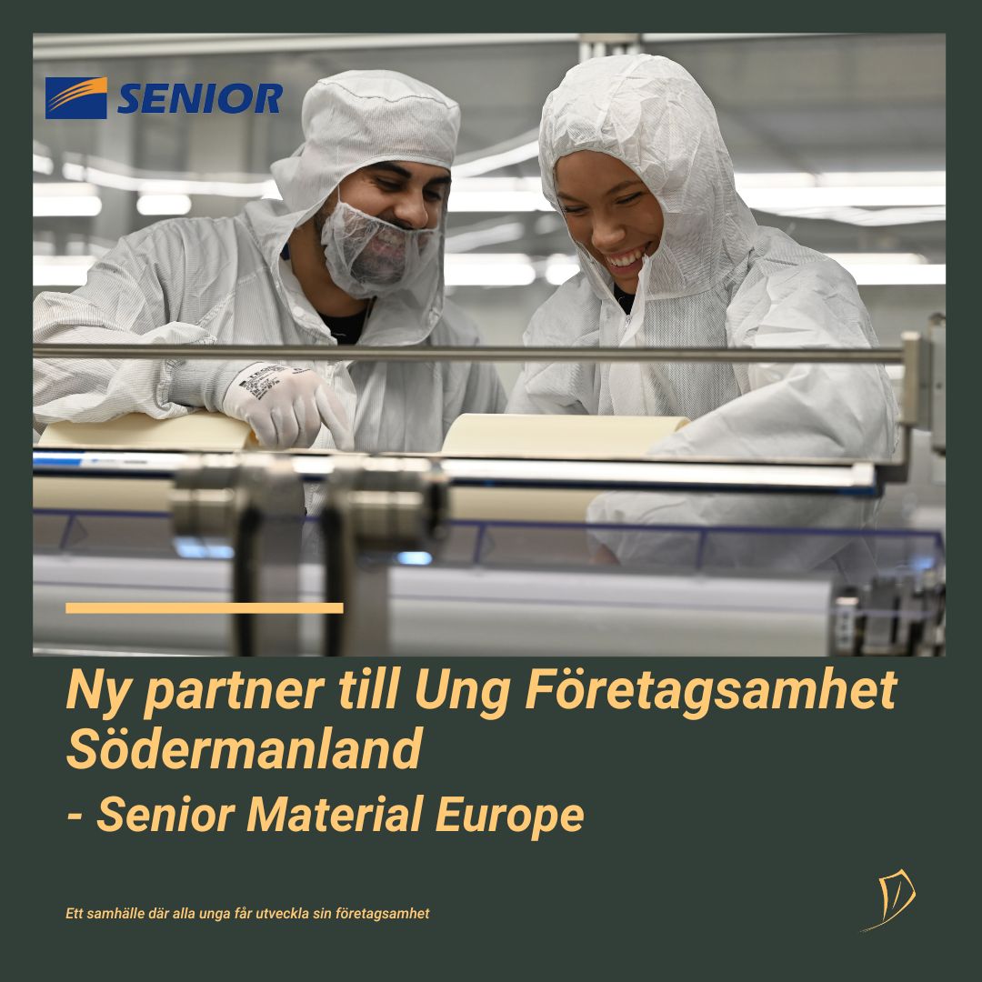 Senior Material Europe är ny partner till Ung Företagsamhet Södermanland