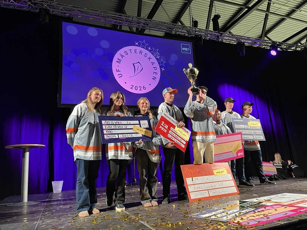 Vinnarna i SM-tävlingarna efter prisutdelningen