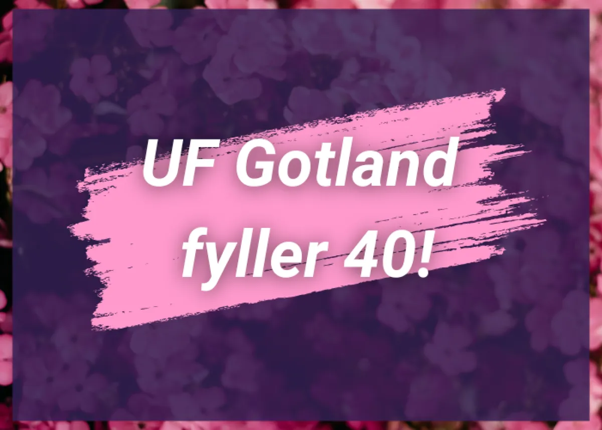 Sommarmingel och UF Gotland 40 år i ett - Välkommen!