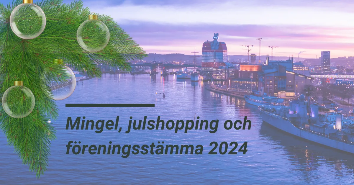 Mingel, julshopping och Föreningsstämma