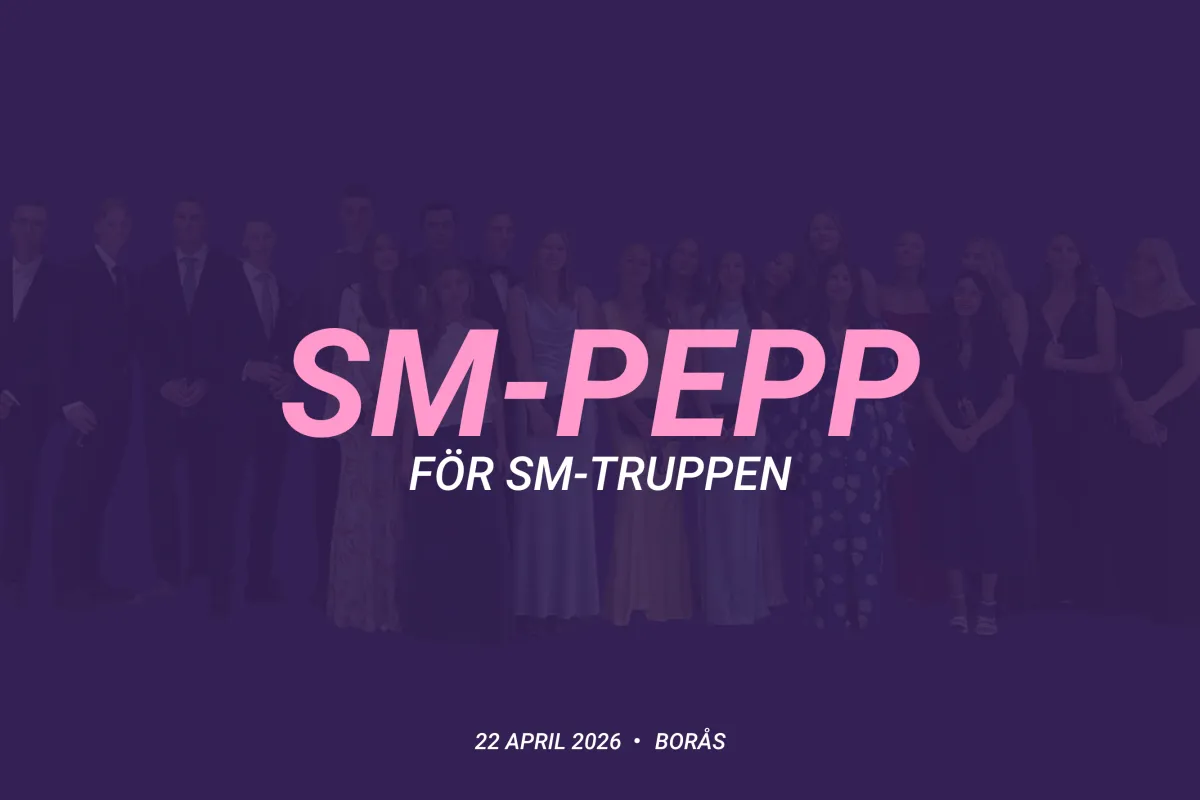 Bild med texten SM-pepp
