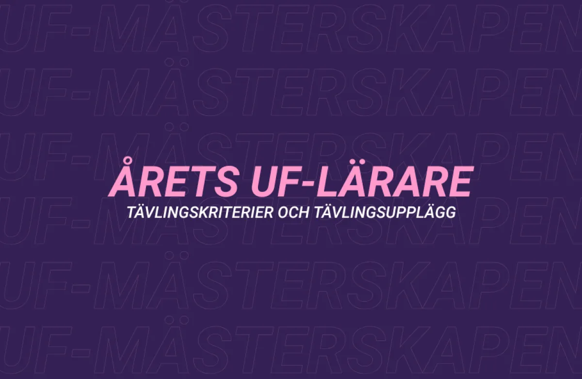 Nominera till Årets UF-lärare 2026