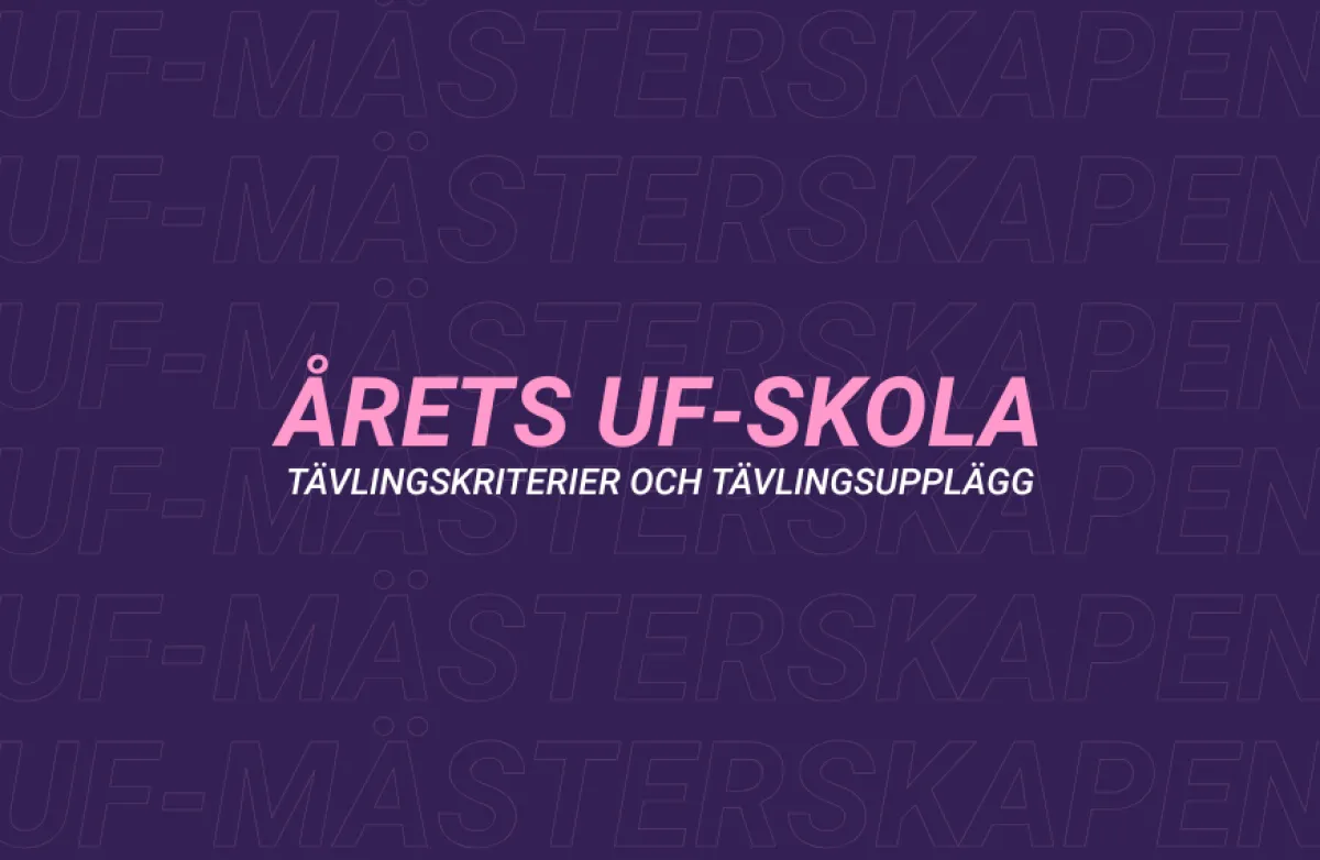 Nominera till Årets UF-skola 2026