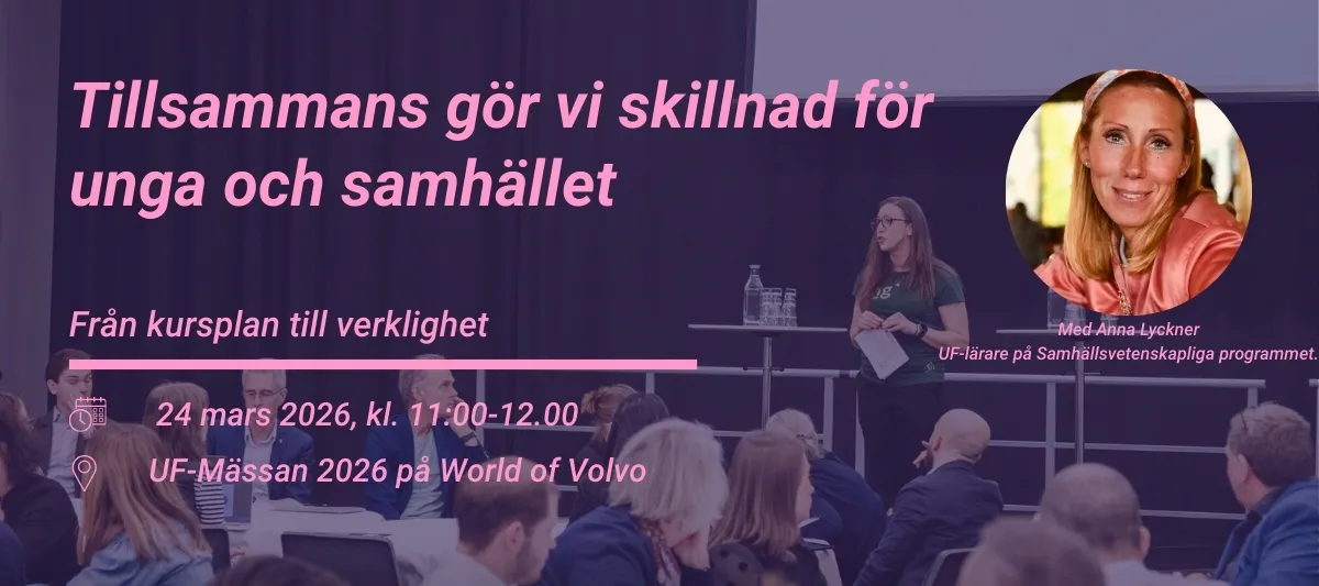 Tillsammans gör vi skillnad för unga och samhället