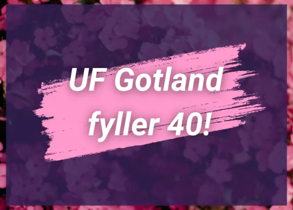 Sommarmingel och UF Gotland 40 år i ett - Välkommen!