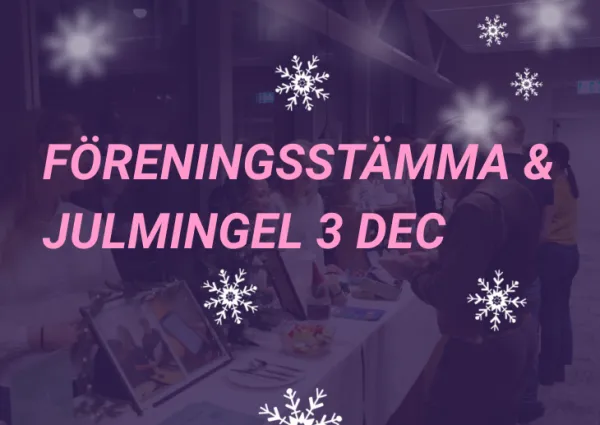 Mingel, julshopping och Föreningsstämma