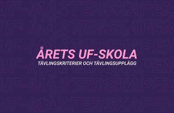 Nominera till Årets UF-skola 2026