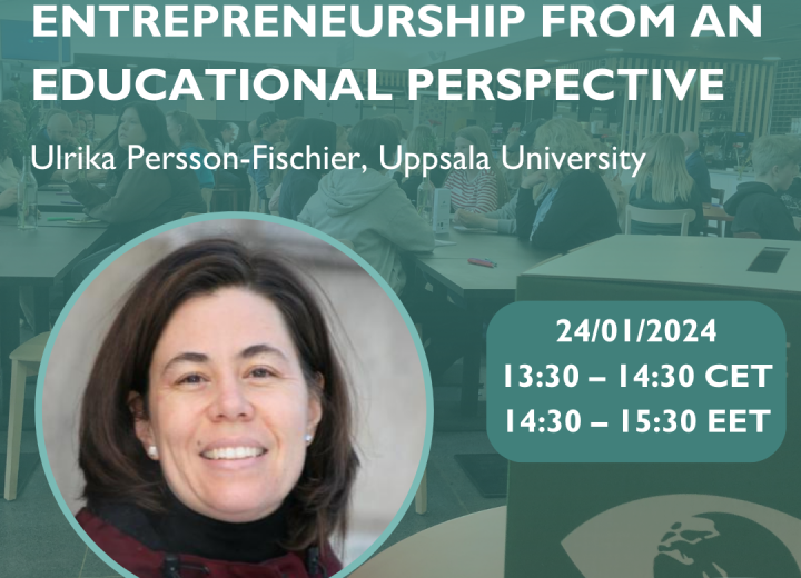 Ulrika Persson-Fischier Sustainable Entrepreneurship from an educational perspective
