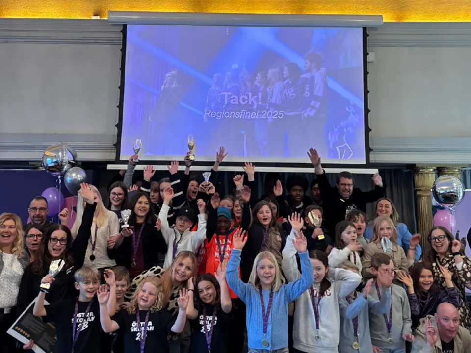 Bild från föregående års grundskolefinal
