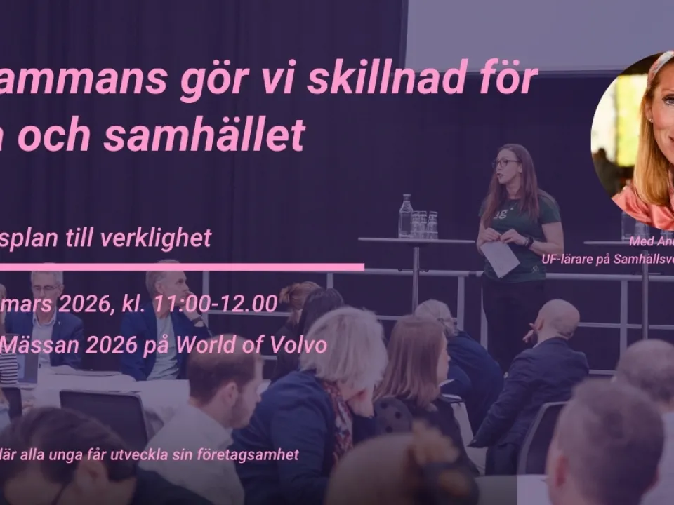 Tillsammans gör vi skillnad för unga och samhället