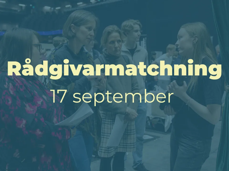 Rådgivarmatchning 17 september